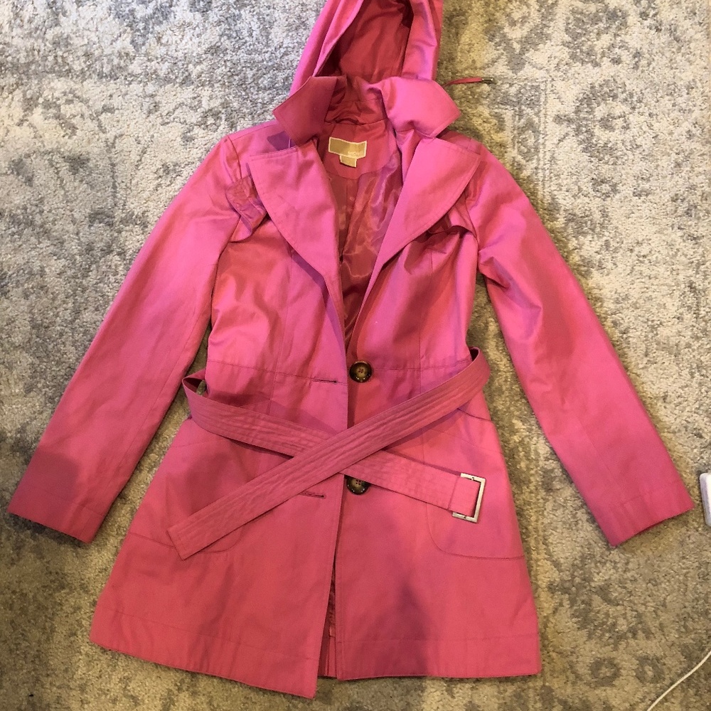 Michael Michael Kors Raincoat in Bright Pink